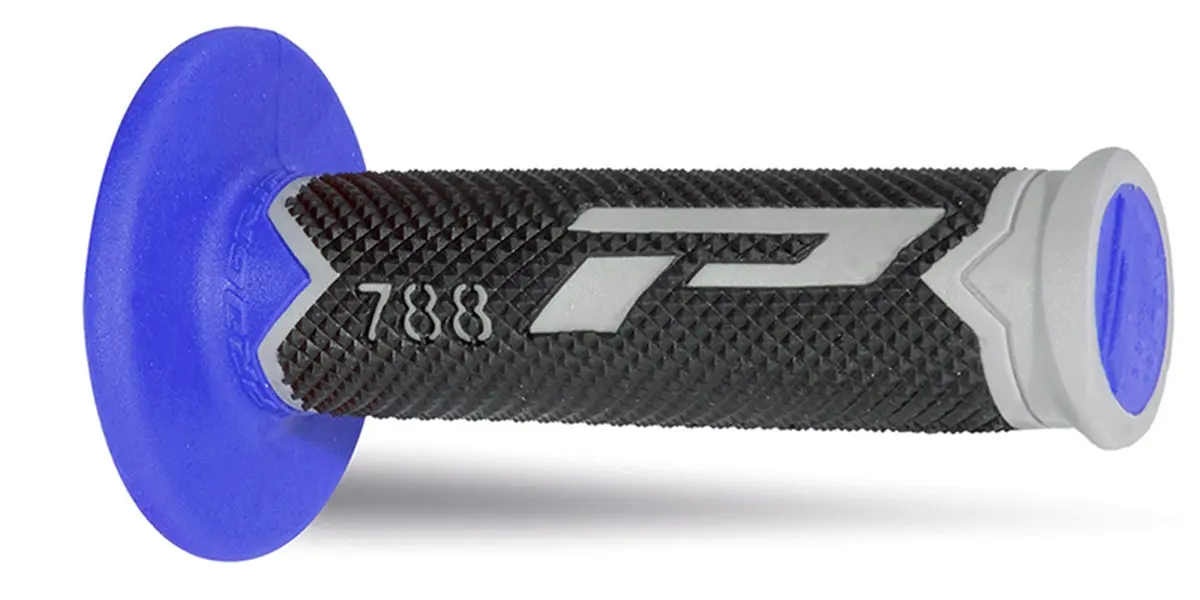 PROGRIP gripy PG788 OFF ROAD (22+25mm, délka 115mm) barva šedá/modrá/černá (trojsložkové) (788-213) (PG788/8) (PROGRIP gripy PG788 OFF ROAD (22+25mm,)