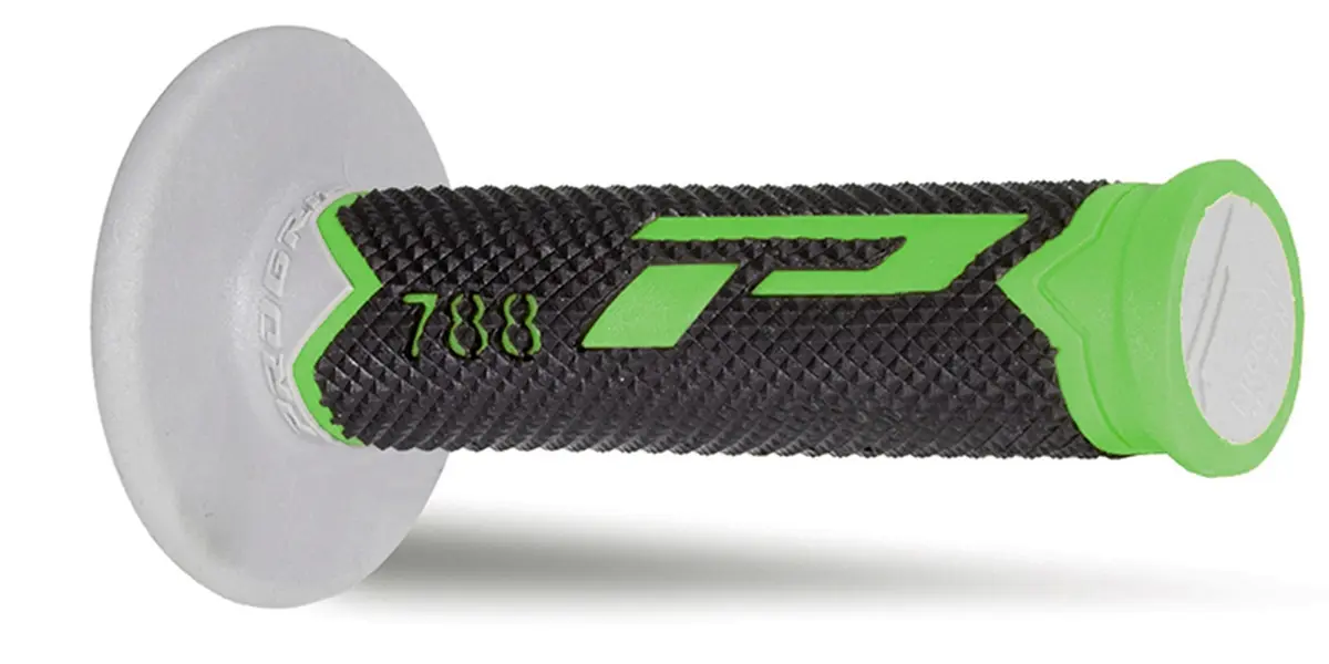 PROGRIP gripy PG788 OFF ROAD (22+25mm, délka 115mm) barva zelená/šedá/černá (trojsložkové) (788-223) (PG788/9) (PROGRIP gripy PG788 OFF ROAD)