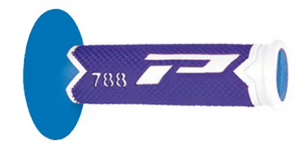 PROGRIP gripy PG788 OFF ROAD (22+25mm, délka 115mm) barva bílá/modrá/světle modrá (trojsložkové) (PG788/26) (788-285) (PROGRIP gripy PG788 OFF ROAD)