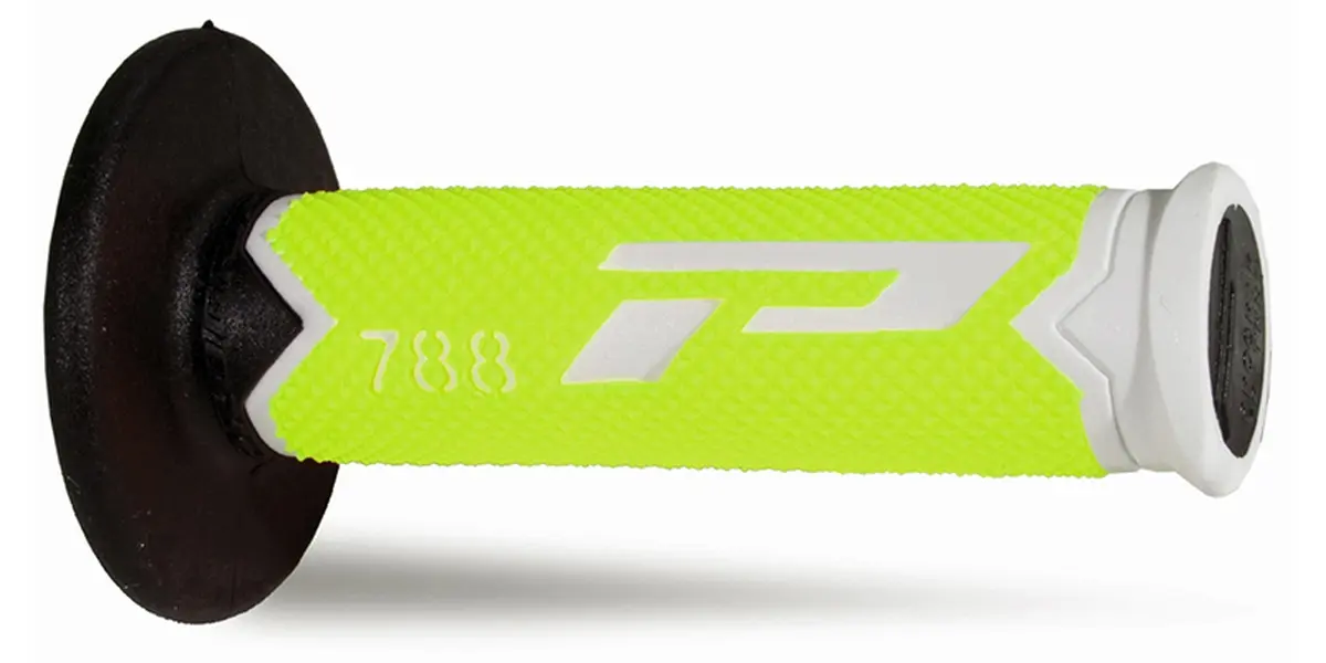 PROGRIP gripy PG788 OFF ROAD (22+25mm, délka 115mm) barva bílá/žlutá fluorescenční/černá (trojsložkové) (788-303) (PROGRIP gripy PG788 OFF ROAD)