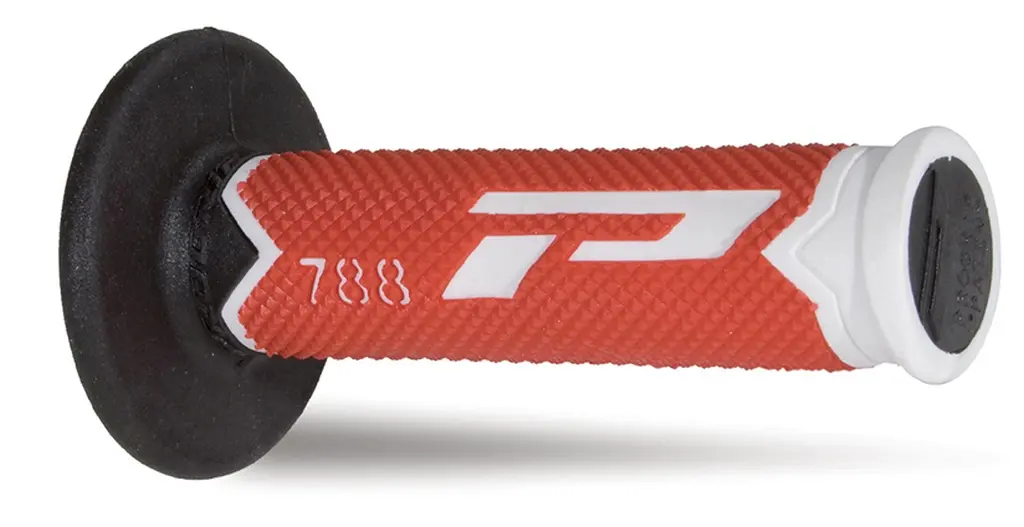 PROGRIP gripy PG788 OFF ROAD (22+25mm, délka 115mm) barva bílá/červená/černá (trojsměs)(788-216) ( )
