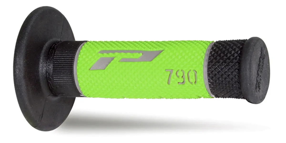 PROGRIP gripy PG790 OFF ROAD (22+25mm, délka 115mm) barva šedá/černá/zelená (trojsložkové) (790-231) (PG790/9) ( )