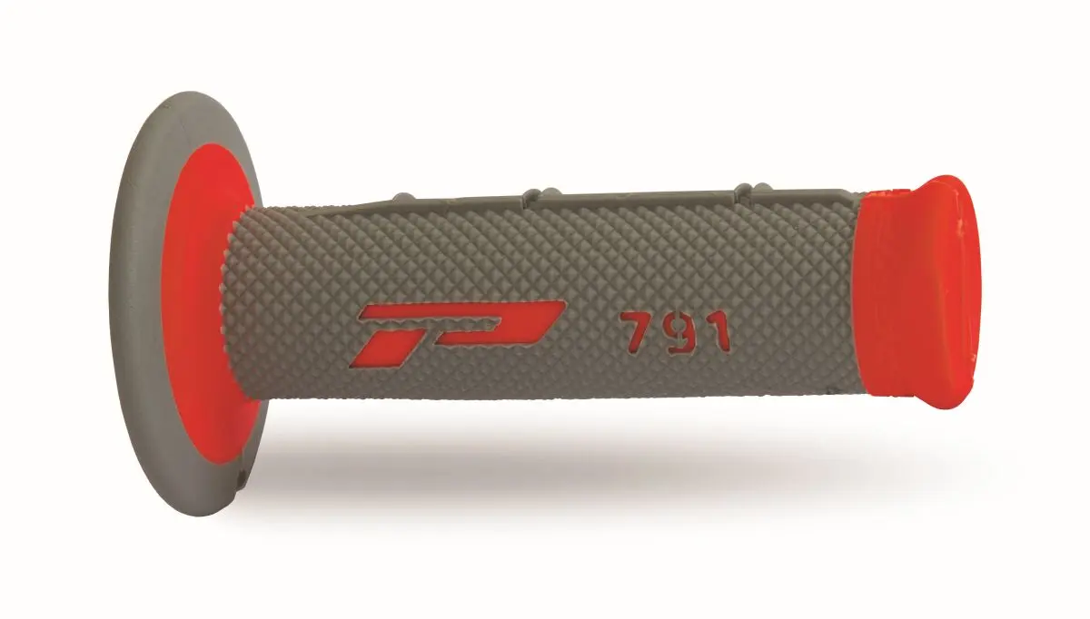 PROGRIP gripy PG791 OFF ROAD (22+25mm, délka 115mm) barva šedá/červená (dvousložkové) (791-337) (PG791GD/RD) ( )