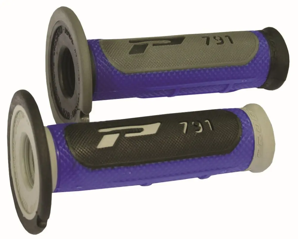 PROGRIP gripy PG791 OFF ROAD (22+25mm, délka 115mm) barva šedá/modrá (dvousložkové) (791-386) (PG791BL/GR) ( )