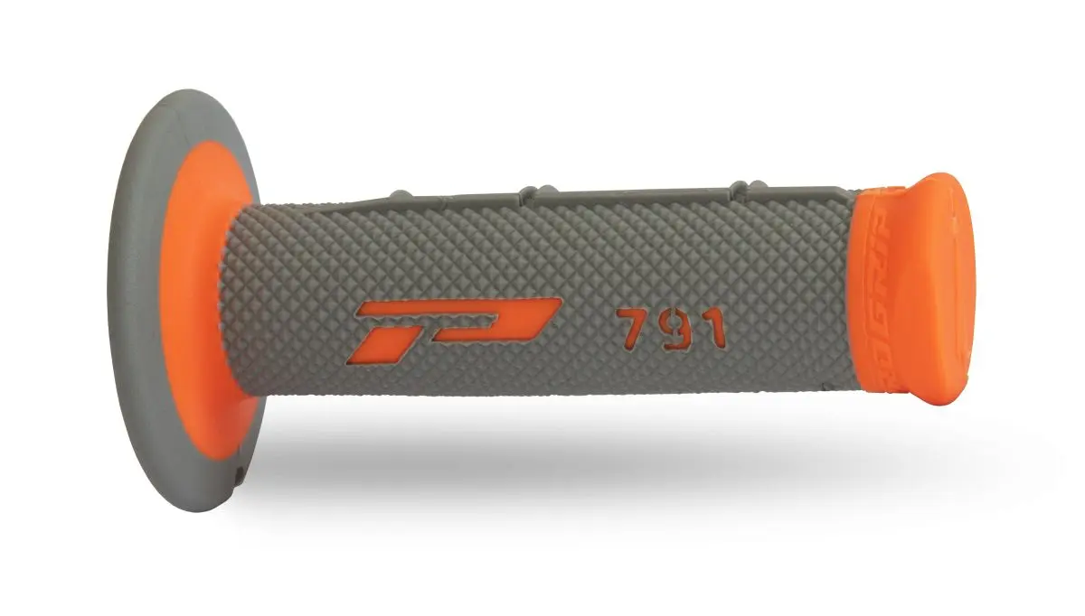 PROGRIP gripy PG791 OFF ROAD (22+25mm, délka 115mm) barva šedá/oranžová (dvousložkové) (791-387) (PG791OR/GR) ( )