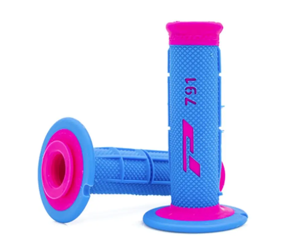 PROGRIP gripy PG791 OFF ROAD (22+25mm, délka 115mm) barva světle modrá/fuchsiová (dvousložkové) (791-389) (PG791FU/LB) ( )