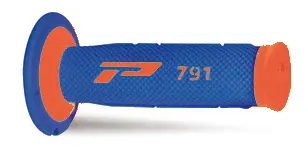 PROGRIP gripy PG791 OFF ROAD (22+25mm, délka 115mm) barva oranžová fluorescenční/modrá (dvousložkové) (791-275) (PA079100-275) (PROGRIP gripy PG791)