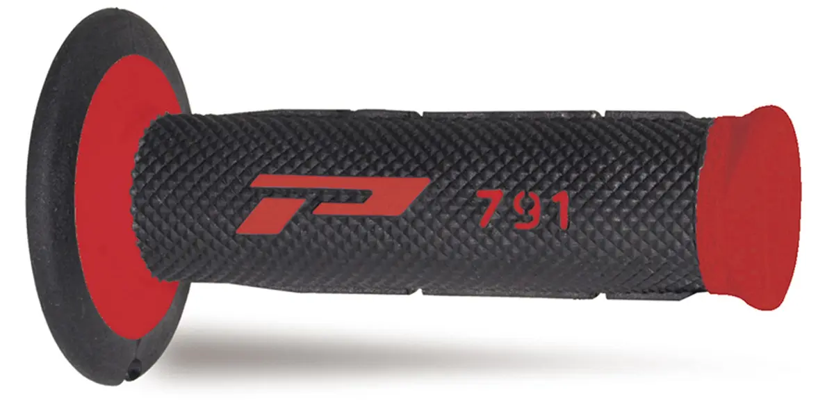 PROGRIP gripy PG791 OFF ROAD (22+25mm, délka 115mm) barva červená/černá (dvousložkové) (PG791RD/BK) (791-149) (PROGRIP gripy PG791 OFF ROAD (22+25mm,)