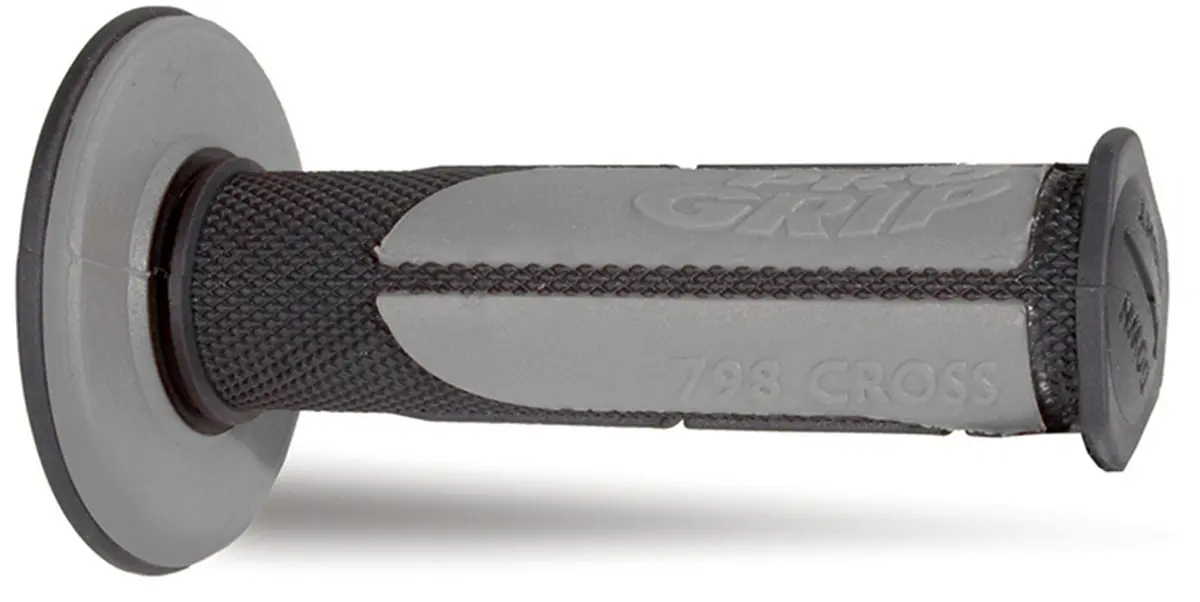 PROGRIP gripy PG798 OFF ROAD (22+25mm, délka 115mm) barva černá/šedá (dvousložkové HALF WAFFLE) (798-171) (PG798BK/GR) (PROGRIP gripy PG798 OFF ROAD)