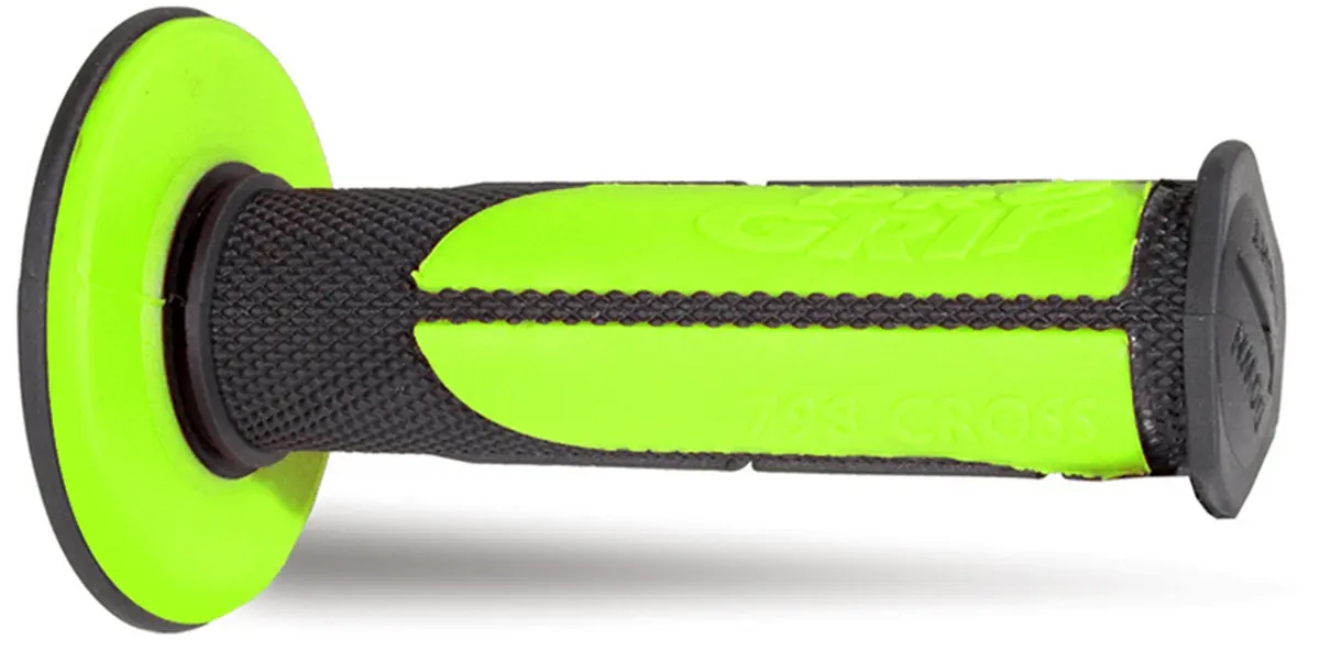 PROGRIP gripy PG798 OFF ROAD (22+25mm, délka 115mm) barva černá/zelená (dvousložkové HALF WAFFLE) (798-138) (PG798BK/GN) (PROGRIP gripy PG798 OFF)