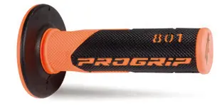 PROGRIP gripy PG801 OFF ROAD (22+25mm, délka 115mm) barva oranžová fluorescenční/černá (dvousložkové) (PG801ORF/BK) (801-296) ( )