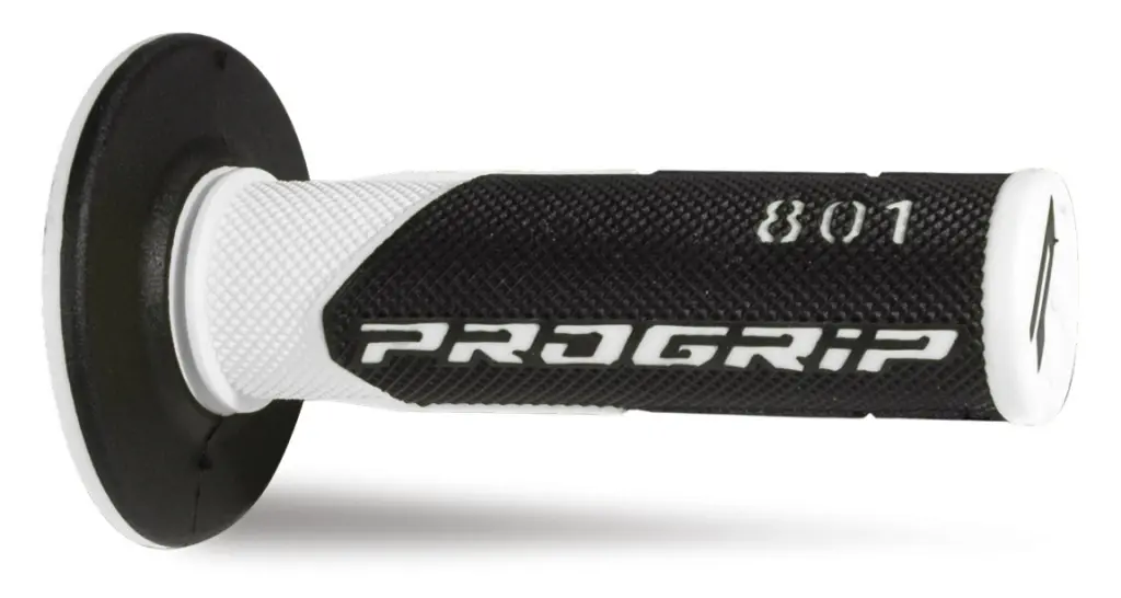 PROGRIP gripy PG801 OFF ROAD (22+25mm, délka 115mm) barva bílá/černá (dvousložkový) (801-137) (PROGRIP gripy PG801 OFF ROAD (22+25mm, délka 115mm))