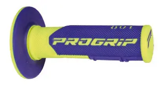 PROGRIP gripy PG801 OFF ROAD (22+25mm, délka 115mm) barva žlutá fluorescenční/modrá (dvousložkové) (801-252) (PG801YLF/BL) (PROGRIP gripy PG801 OFF)
