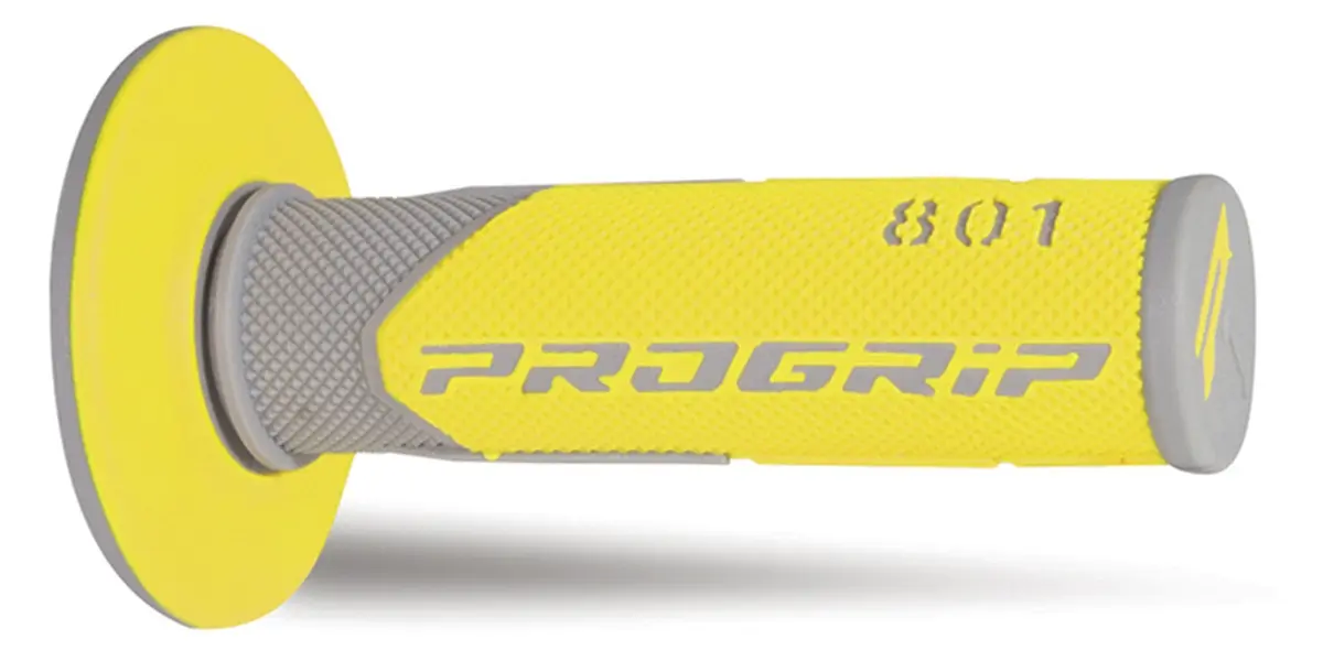 PROGRIP gripy PG801 OFF ROAD (22+25mm, délka 115mm) barva šedá/žlutá (dvousložkové) (801-289) ( )