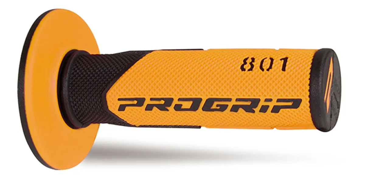 PROGRIP gripy PG801 OFF ROAD (22+25mm, délka 115mm) barva černá/oranžová (dvousložkové) (801-144) (PG801/5) (PROGRIP gripy PG801 OFF ROAD (22+25mm,)