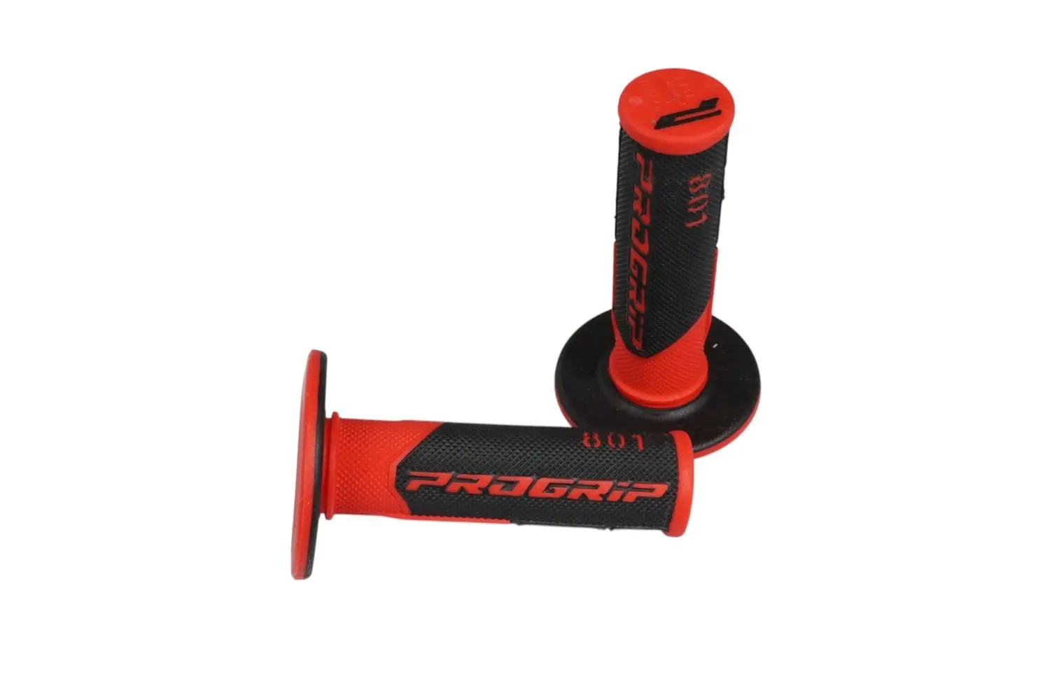 PROGRIP gripy PG801 OFF ROAD (22+25mm, délka 115mm) barva červená/černá (dvousložkové) (801-149) (PROGRIP gripy PG801 OFF ROAD (22+25mm, délka 115mm))