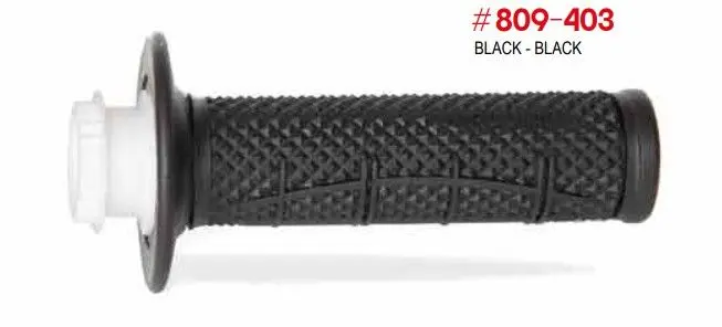 PROGRIP gripy PG809 OFF ROAD se zámkem SCS LOCK-ON + 7 adaptérů pro lanka (22+25mm) barva černá dvousložkové HALF WAFFLE délka 115mm (809-403) ( )