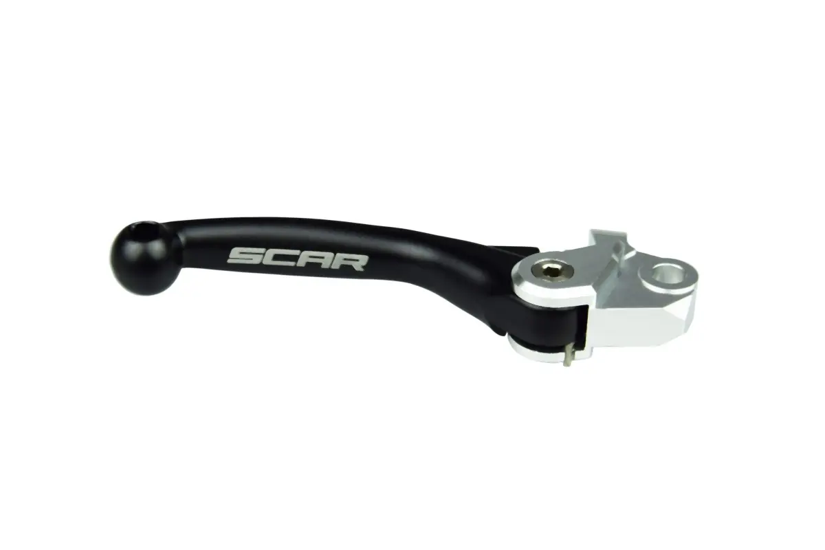 SCAR RACING výklopná brzdová páčka YAMAHA YZ 250F 07-25, YZ 450F 08-25, KAWASAKI KX 250F 13-20, KX 450F 13-18, barva černá ( )