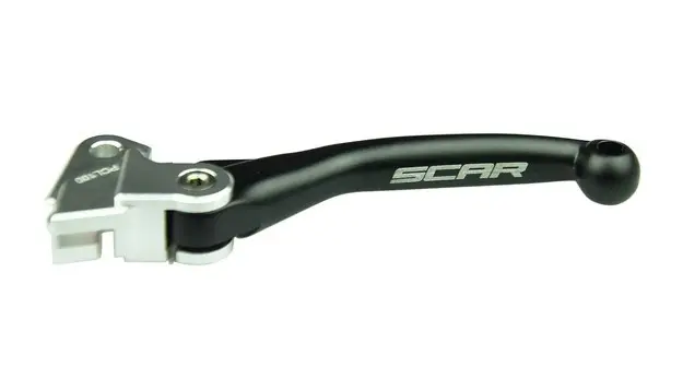 SCAR RACING výklopná spojková páka KAWASAKI KXF 250 05-20, KXF 450 06-18, YAMAHA YZ 125/250 00-14, YZF 250/450 01-09 barva černá (SCAR RACING)