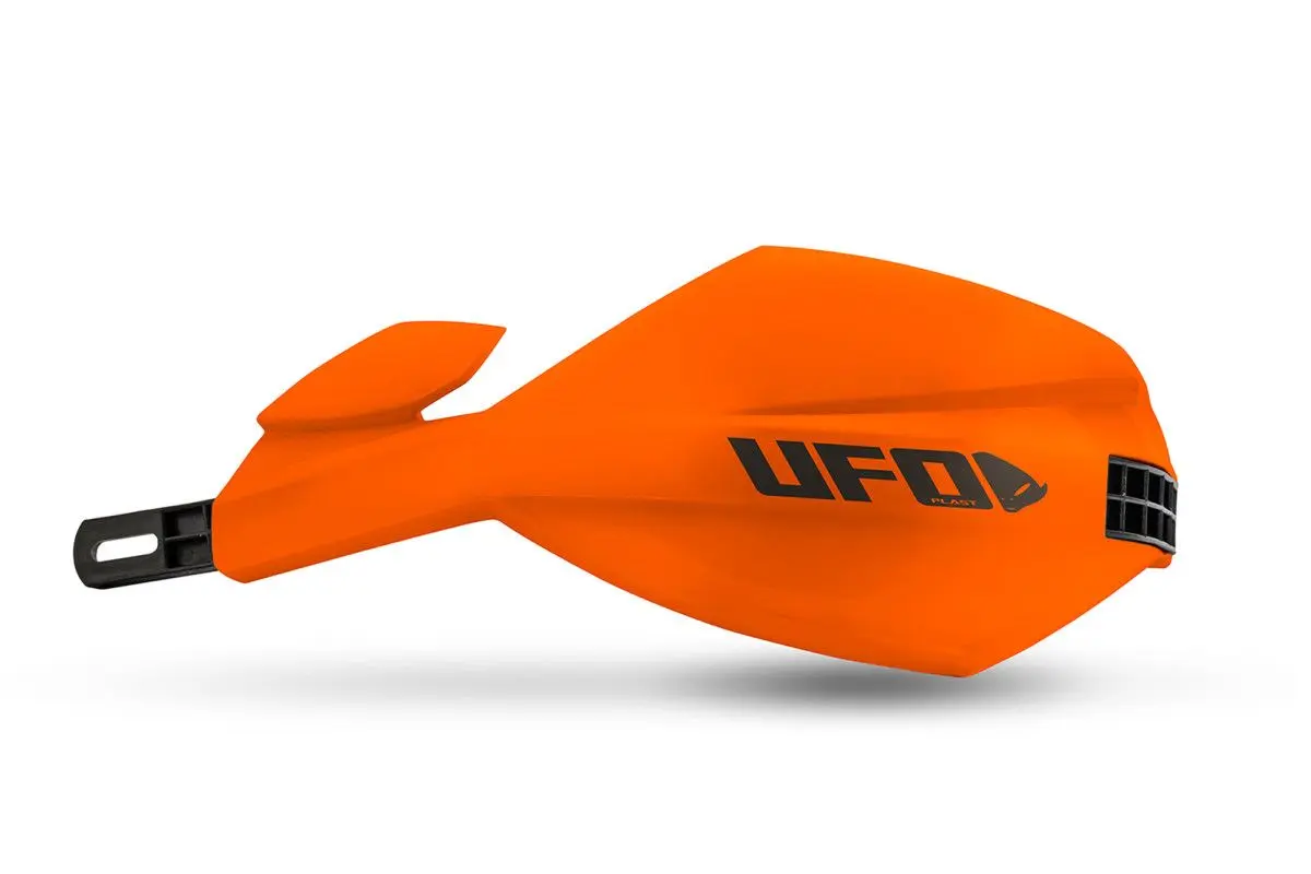 UFO kryty páček MUGAN univerzální komplet s montáží na řidítka 22 i 28mm barva oranžová (UFO kryty páček MUGAN univerzální komplet s montáží na)
