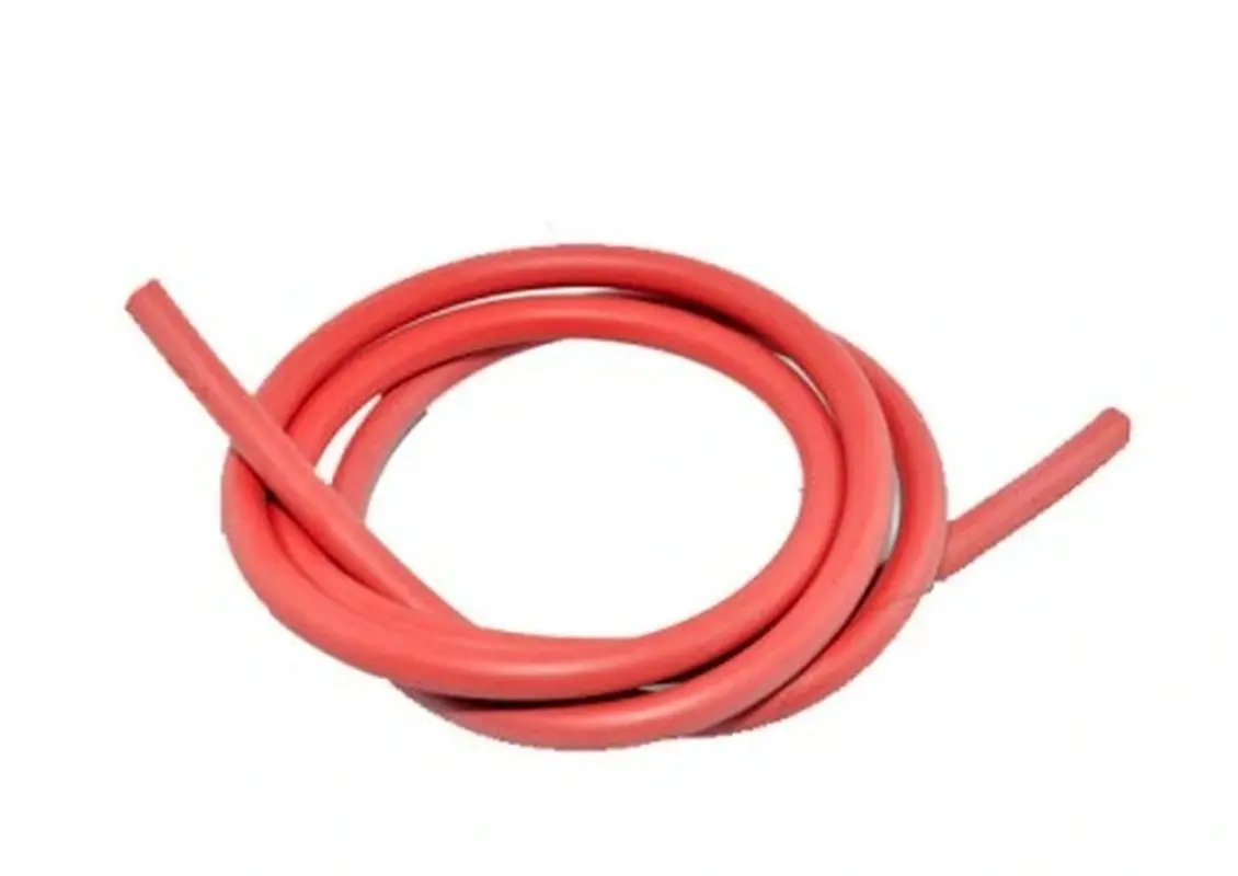 TESLA zapalovací kabel vysokého napětí (COPPER CABLE - měděné jádro) silikonový 7mm červený - délka 1 metr ( )