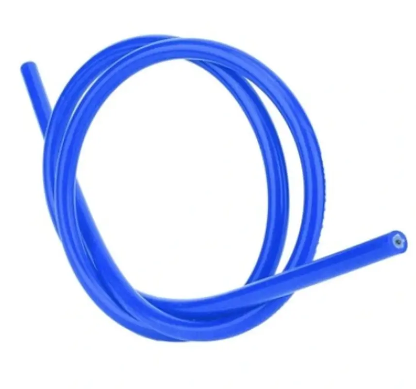 TESLA zapalovací kabel vysokého napětí (COPPER CABLE - měděné jádro) silikonový 7mm modrý - délka 1 metr ( )