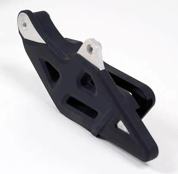 RACETECH (RTECH) vodítko řetězu KTM SX/SXF 125/150/250/350/450 08-22, TC/FC 125/250/350/450 15-22 GAS GAS MC/EC 21-22 barva černá (zesílená hliník)