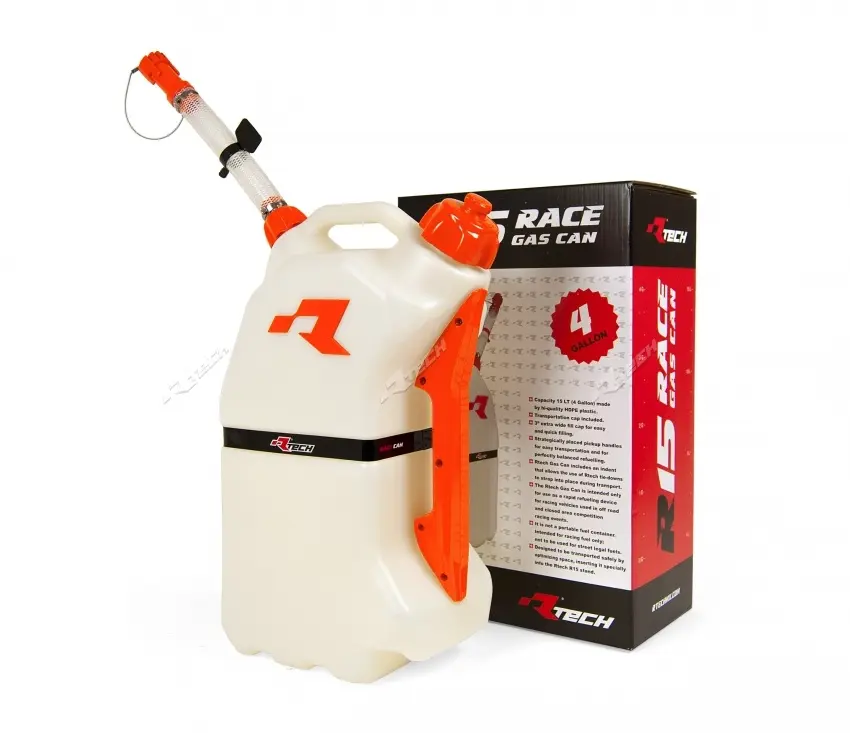 RACETECH (RTECH) kanystr pro rychlé tankování motocyklu 15L barva oranžová ( )
