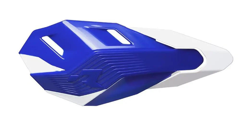 RACETECH (RTECH) chrániče řídítek HP3 barva světle modrá bílá (se 2 typy držáků na řídítka a páčky) (RACETECH (RTECH) chrániče řídítek HP3 barva)