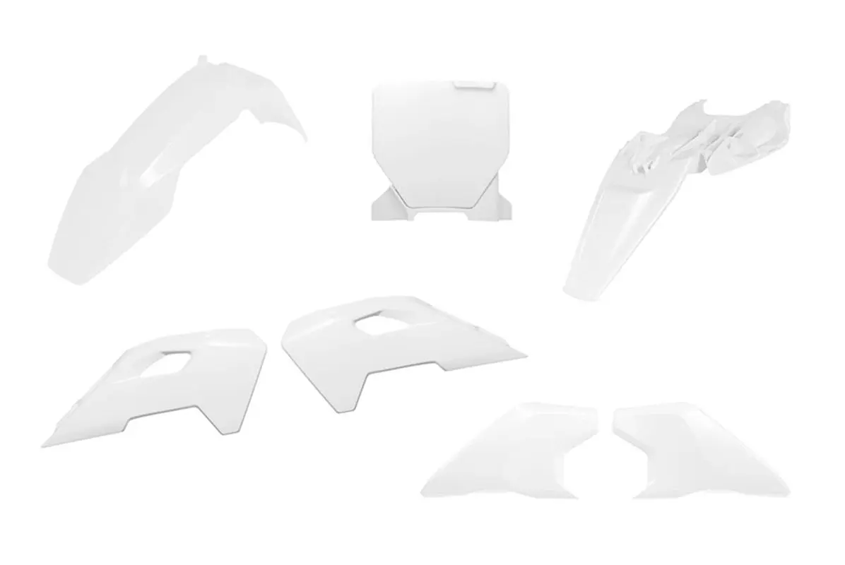 RACETECH (RTECH) kompletní sada plastů HUSQVARNA TC 65 24-25 barva bílá ( )