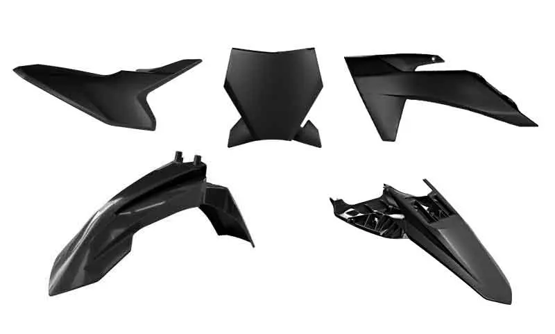 RACETECH (RTECH) kompletní sada plastů KTM SX 50 24-25 barva černá ( )