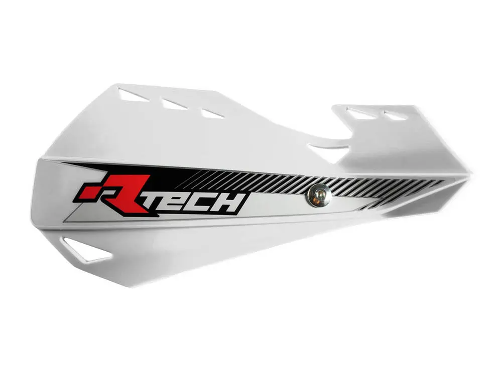 RACETECH (RTECH) chrániče páček DUAL EVO barva bílá (s upevněním na řídítka) (RACETECH (RTECH) chrániče páček DUAL EVO barva bílá (s upevněním na)