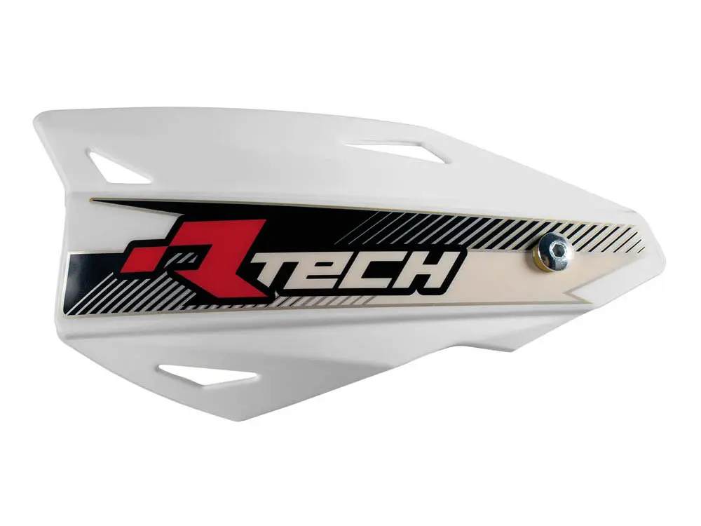 RACETECH (RTECH) chrániče páček VERTIGO CROSS/ENDURO barva bílá (s upevněním na řídítka) (RACETECH (RTECH) chrániče páček VERTIGO CROSS/ENDURO barva)