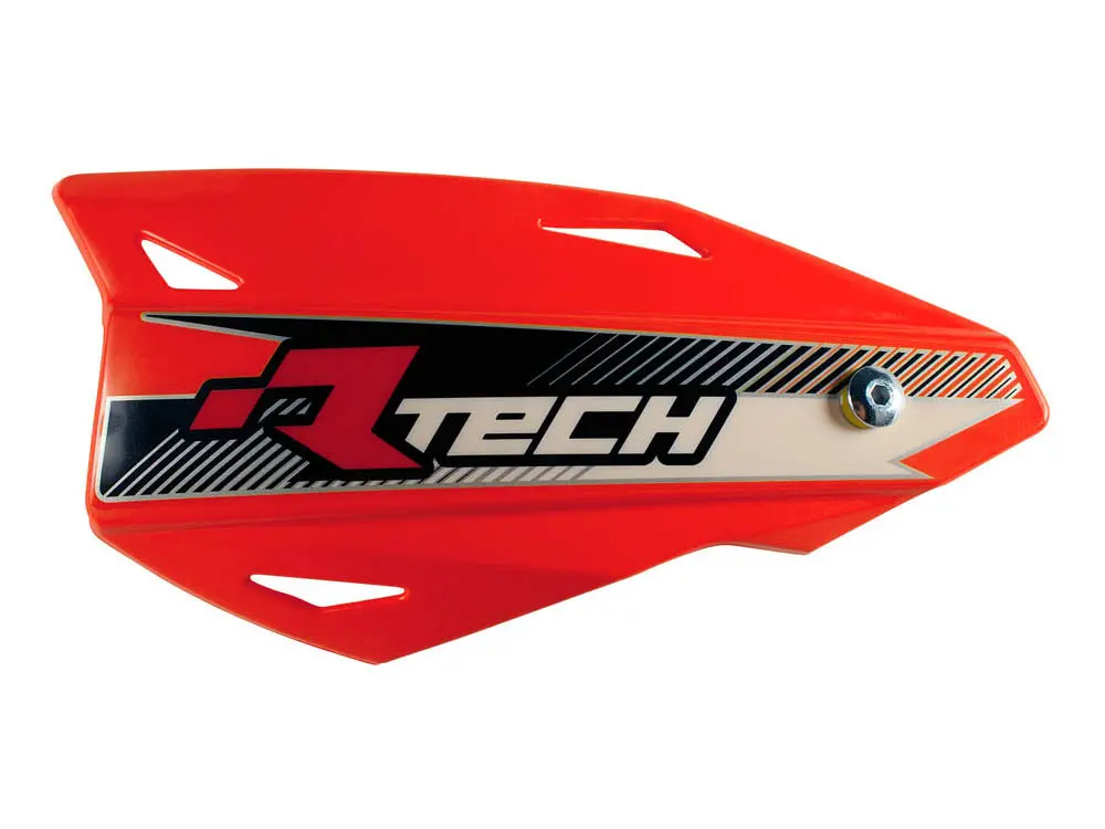 RACETECH (RTECH) chrániče páček VERTIGO CROSS/ENDURO barva červená (s upevněním na řídítka) (RACETECH (RTECH) chrániče páček VERTIGO CROSS/ENDURO)
