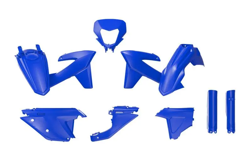 RACETECH (RTECH) kompletní sada plastů SHERCO SE / SEF 125 / 250 / 300 / 450 / 500 25-26, barva modrá (RACETECH (RTECH) kompletní sada plastů SHERCO)