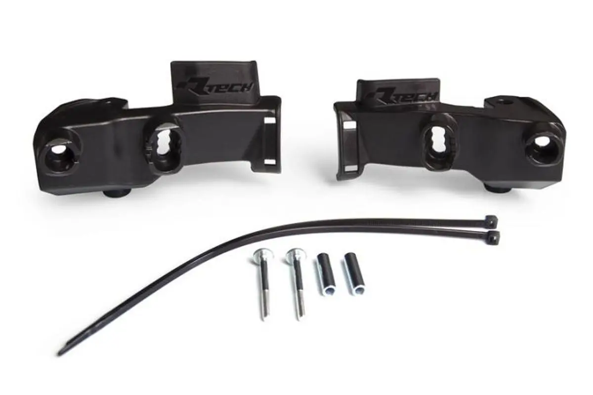 RACETECH (RTECH) montážní sada pro kryty páček HP1/HP2/HP3 barva černá (s kryty spojky a hlavního brzdového válce BRAKTEC) (RACETECH (RTECH) montážní)