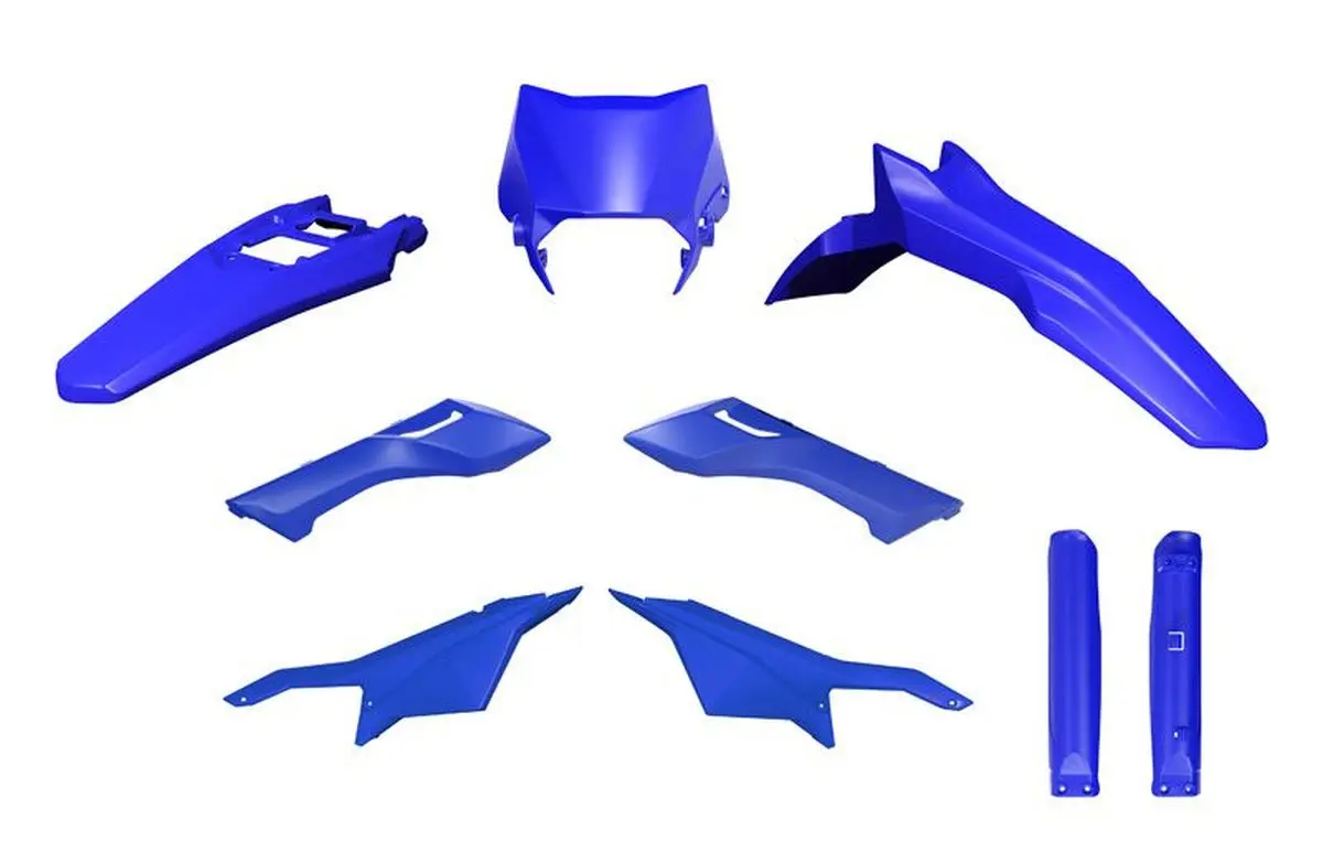 RACETECH (RTECH) kompletní sada plastů SURRON ULTRA BEE 23-25 barva modrá (RACETECH (RTECH) kompletní sada plastů SURRON ULTRA BEE 23-25 barva modrá)