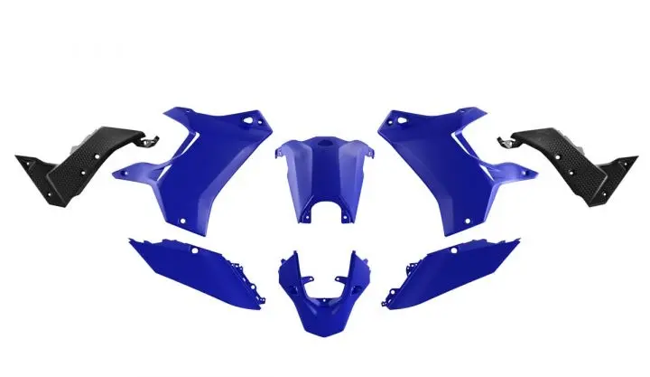 RACETECH (RTECH) kompletní sada plastů (bez předního blatníku) T7 REVOLUTION YAMAHA TENERE 700 19-24 barva modrá/černá (RACETECH (RTECH) kompletní)