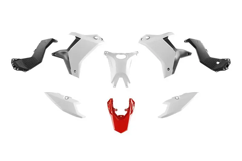 RACETECH (RTECH) kompletní sada plastů (bez předního blatníku) T7 YAMAHA TENERE 700 25-26 barva bílá / černá / červená (RACETECH (RTECH) kompletní)