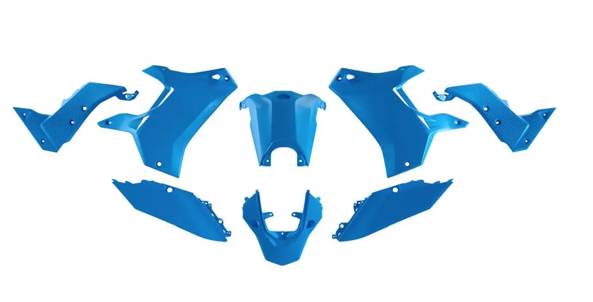 RACETECH (RTECH) kompletní sada plastů (bez předního blatníku) T7 REVOLUTION YAMAHA TENERE 700 19-24 barva světle modrá (RACETECH (RTECH) kompletní)