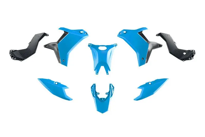 RACETECH (RTECH) kompletní sada plastů (bez předního blatníku) T7 YAMAHA TENERE 700 25-26 barva světle modrá / černá ( )