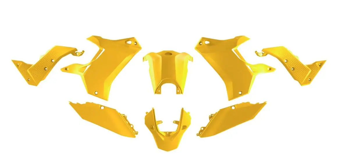 RACETECH (RTECH) kompletní sada plastů (bez předního blatníku) T7 REVOLUTION YAMAHA TENERE 700 19-24 barva žlutá ( )