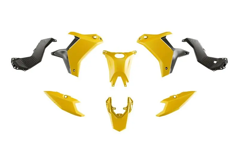 RACETECH (RTECH) kompletní sada plastů (bez předního blatníku) T7 YAMAHA TENERE 700 25-26 barva žlutá / černá (RACETECH (RTECH) kompletní sada plastů)