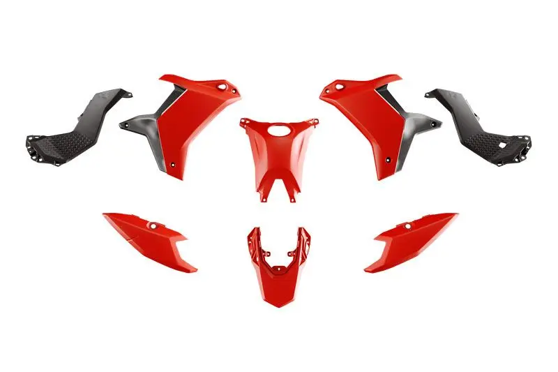 RACETECH (RTECH) kompletní sada plastů (bez předního blatníku) T7 YAMAHA TENERE 700 25-26 barva černá / červená ( )