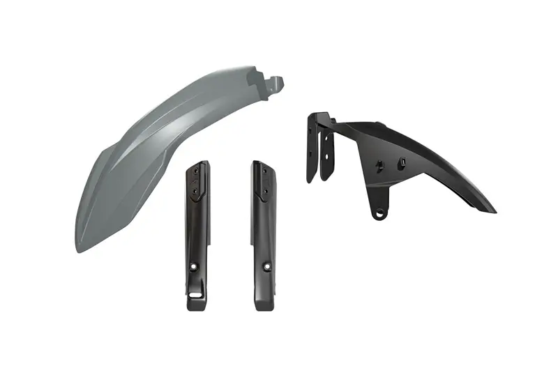 RACETECH (RTECH) kompletní blatník přední s kryty přední vidlice YAMAHA T7 TENERE 700 19-24 barva šedá / černá ( )