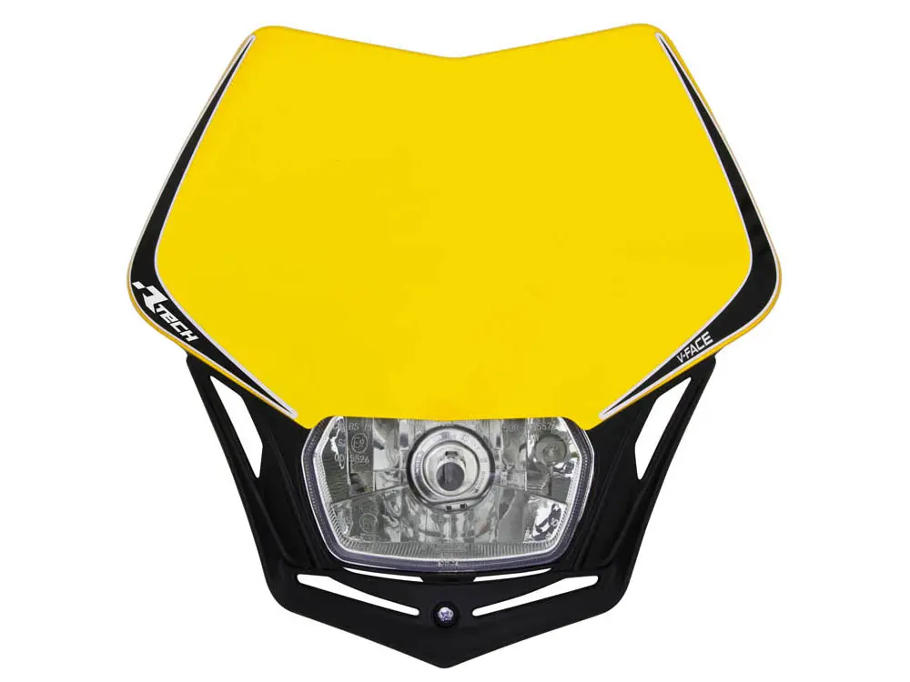 RACETECH (RTECH) přední světlo V-FACE barva žlutá/černá ( )