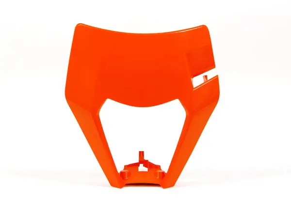RACETECH (RTECH) kryt světla přední KTM EXC/EXCF 17-19 barva oranžová (vzor OEM) (KT04096127) ( )