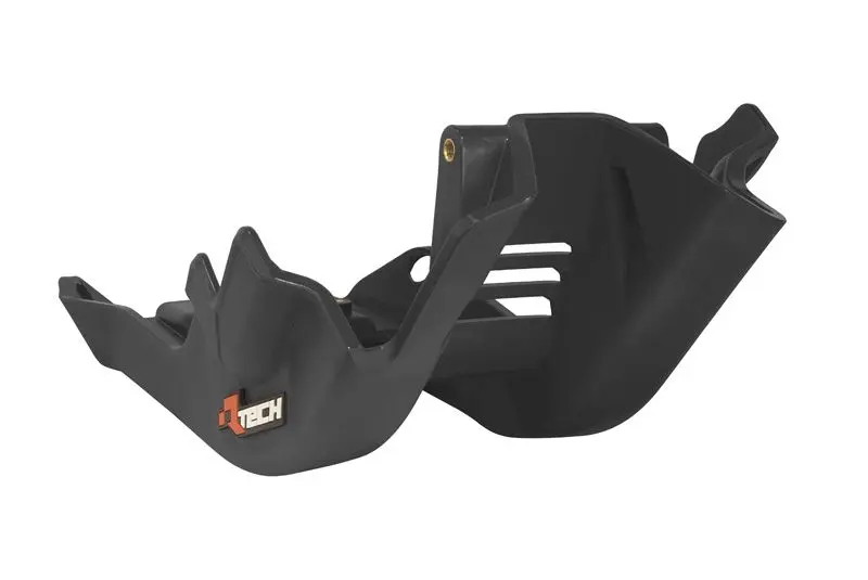 RACETECH (RTECH) kryt motoru z technopolymeru KTM EXC 150 24, SX 125 / XC 150 23-24, HUSQVARNA TC 125 23-24, TE 150 24, GAS GAS MC 125 24, barva černá