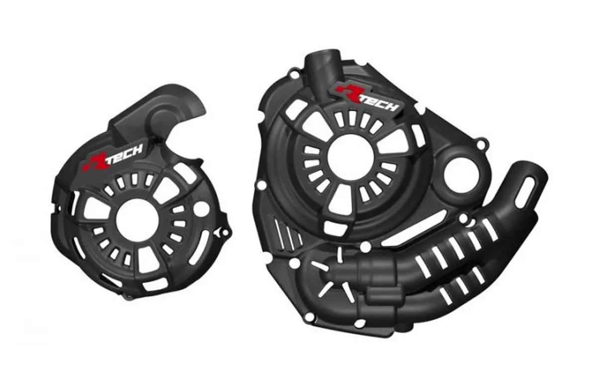 RACETECH (RTECH) boční kryty motoru z technopolymeru komplet T7 REVOLUTION YAMAHA TENERE 700 '19-'24 barva černá (RACETECH (RTECH) boční kryty motoru)