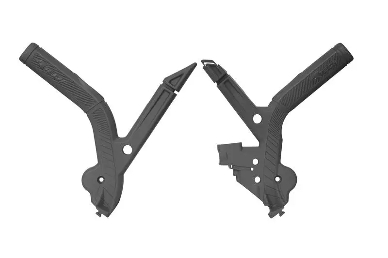 RACETECH (RTECH) kompletní kryty rámu BI-MATERIAL SUPER GRIP BETA RX 450 '24, barva černá (RACETECH (RTECH) kompletní kryty rámu BI-MATERIAL SUPER)